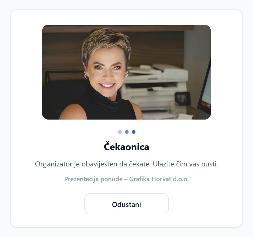 Toscana Meet - čekaonica gosta