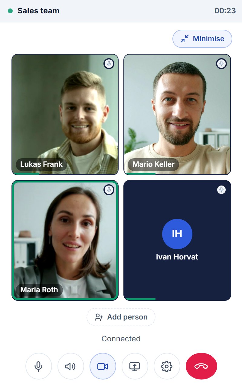 Toscana Meet - sales team group call