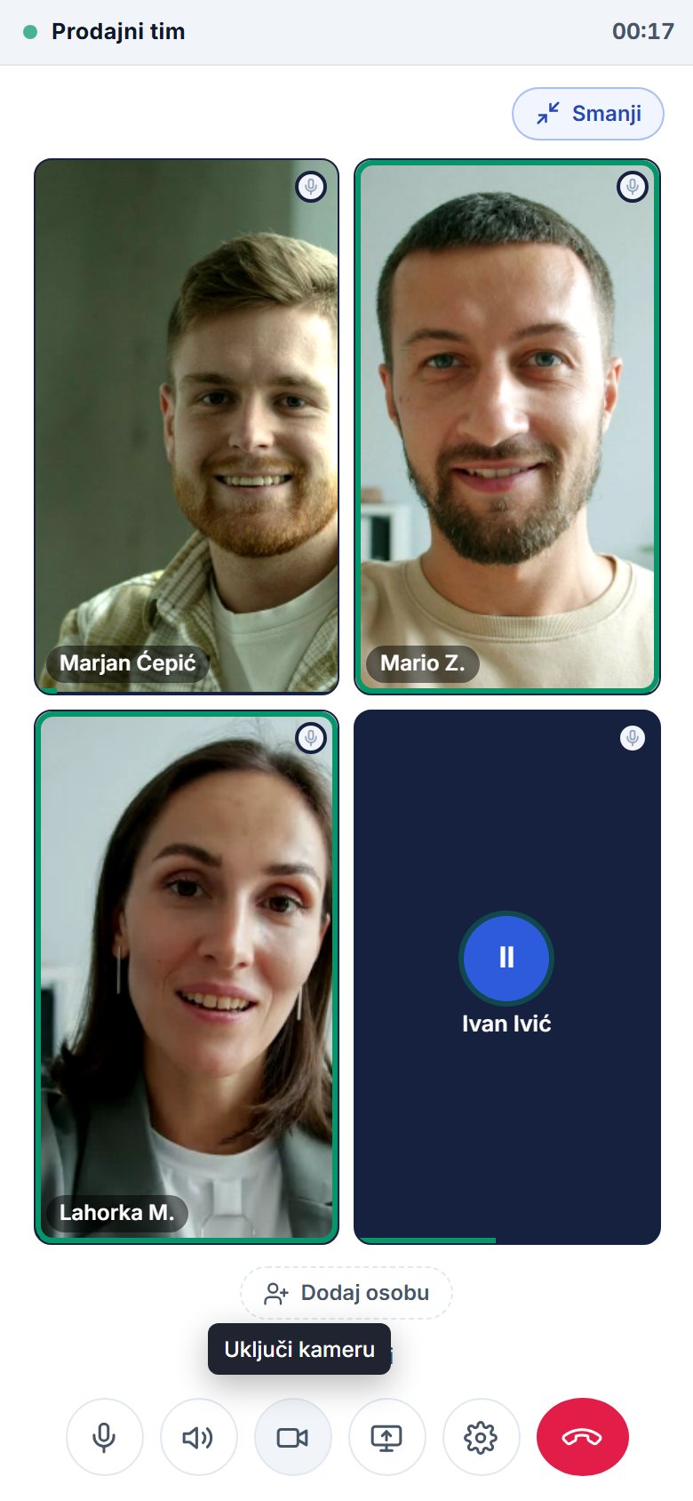 Toscana Meet na mobitelu - grupni poziv