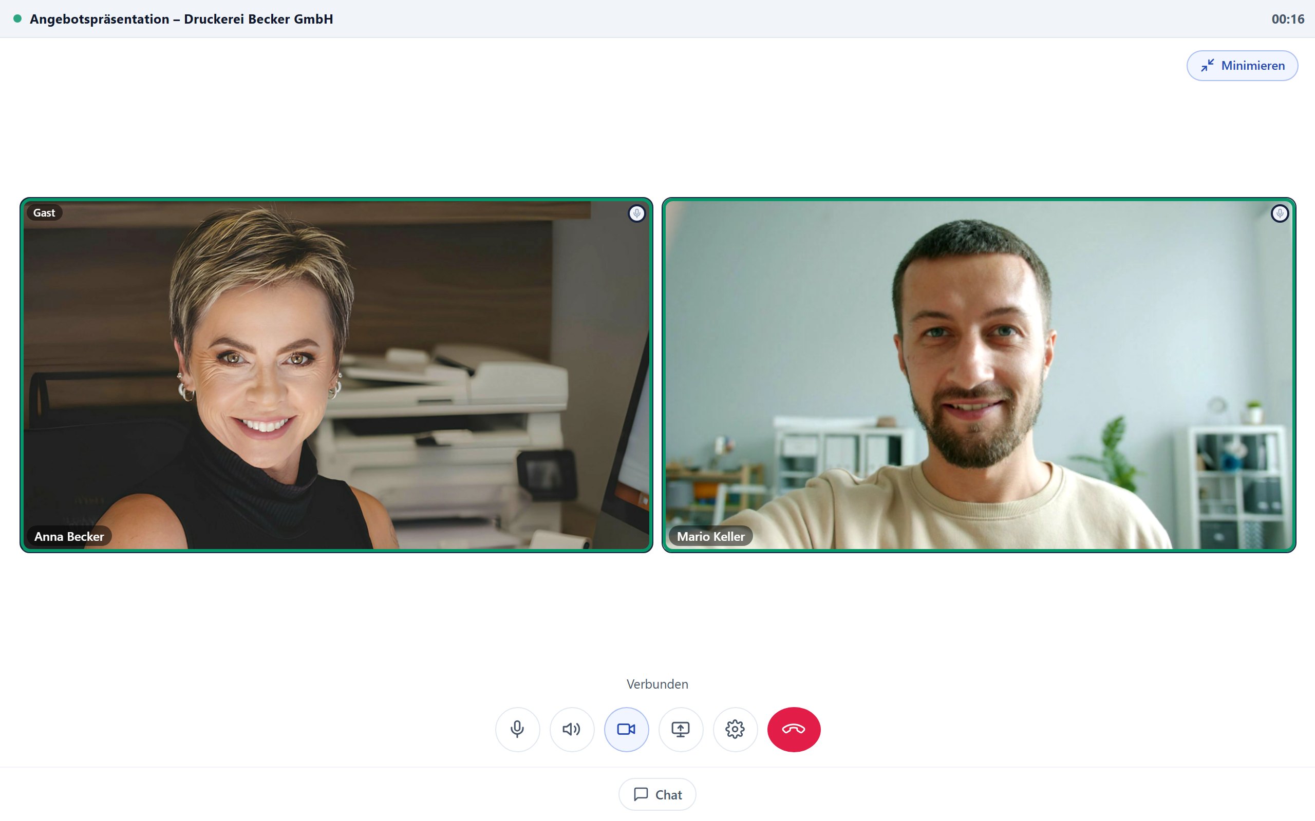 Toscana Meet - Besprechung mit einem Geschäftspartner